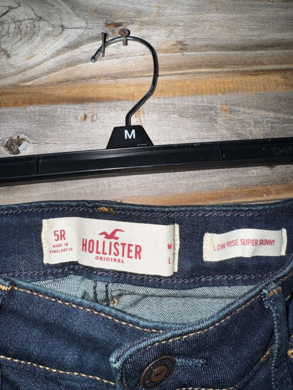 NWT Hollister original 5R 27w 30L - low rise super skinny- - Picture 4 of 4